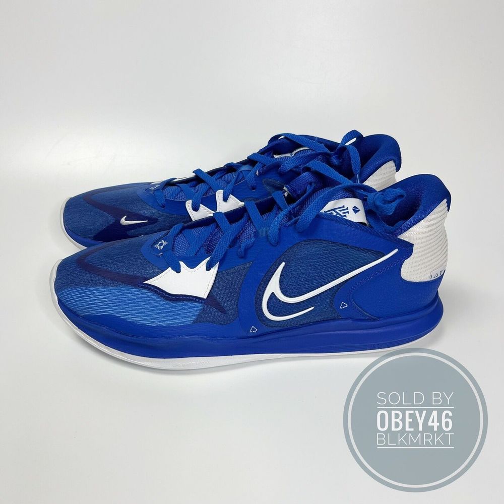 Nike Kyrie 5 Low TB Basketball Shoes Game Royal Blue White DO9617-401 Sz 14